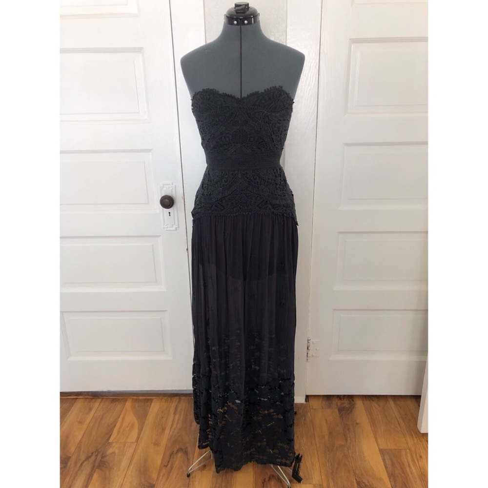 Free People Dress | Dark Blue Lace Dress